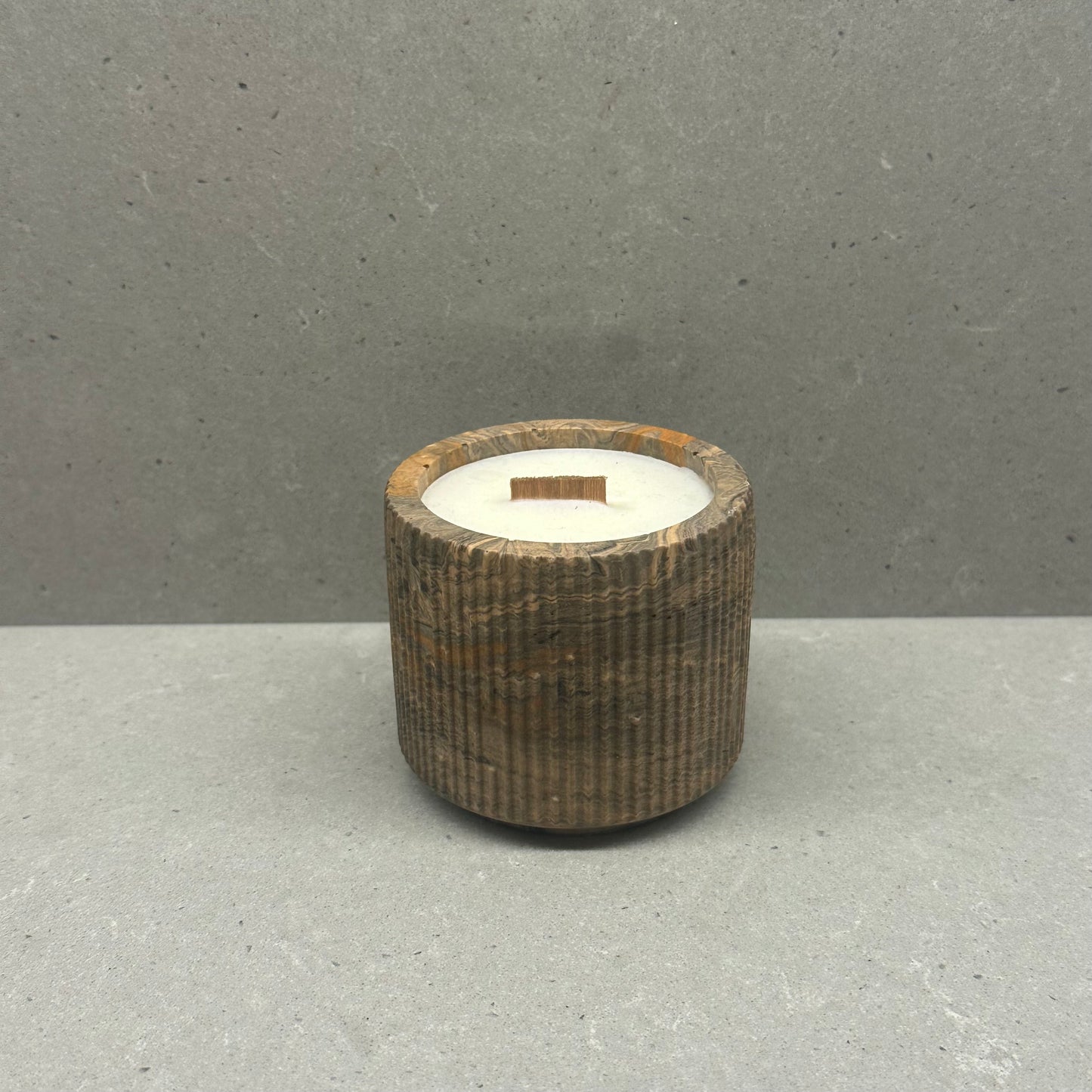 Candle in unique jar