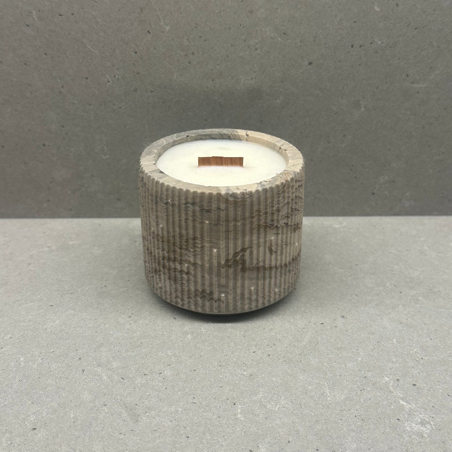 Candle in unique jar