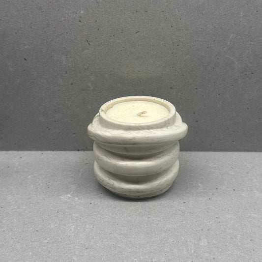 Candle in unique jar