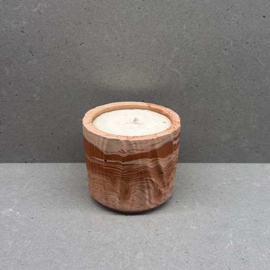 Candle in unique jar