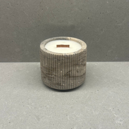 Candle in unique jar