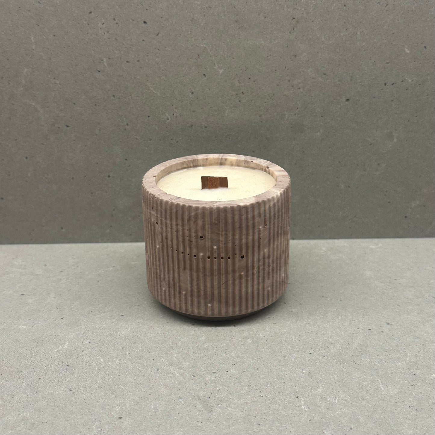 Candle in unique jar